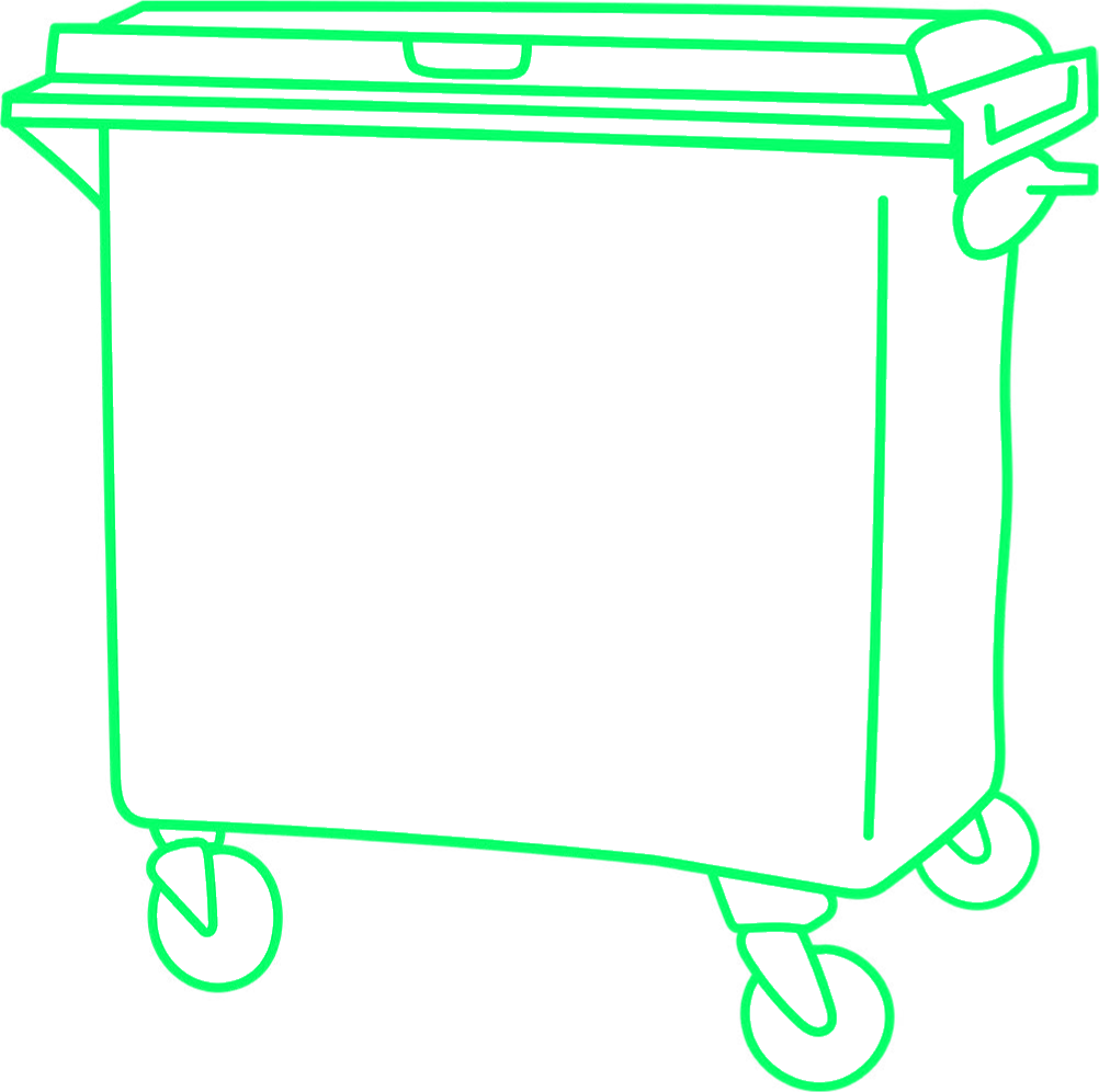 1100L Commercial Waste Bin