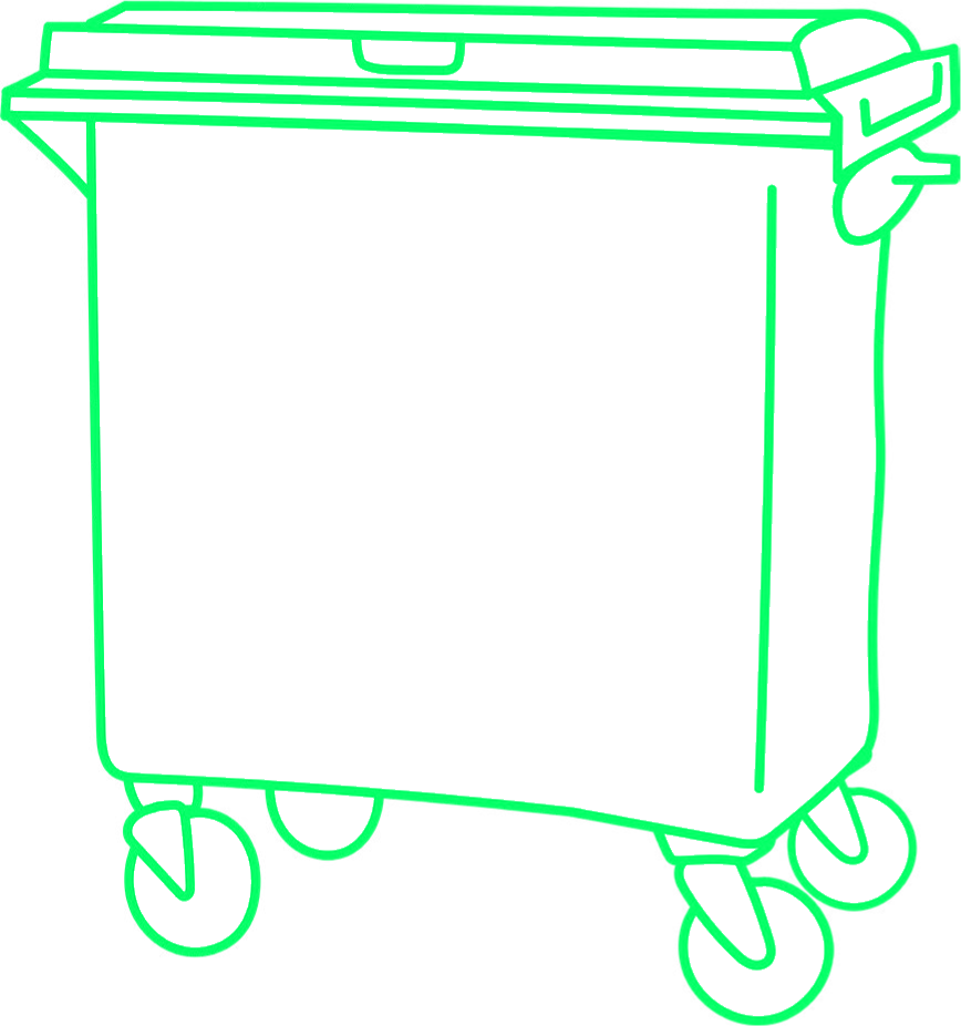 660L Commercial Waste Bin